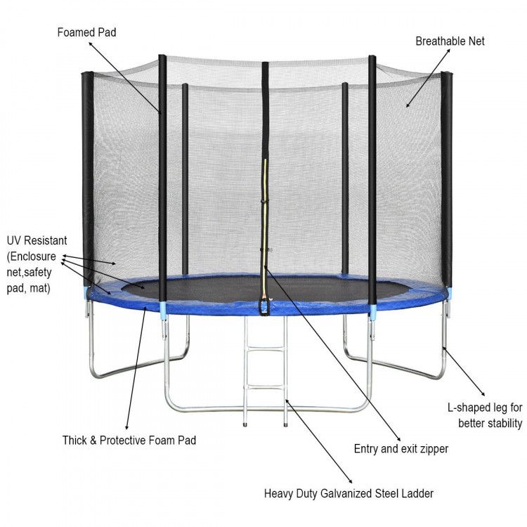 Myts - Kids Trampoline Round 10 Feet For Outdoor