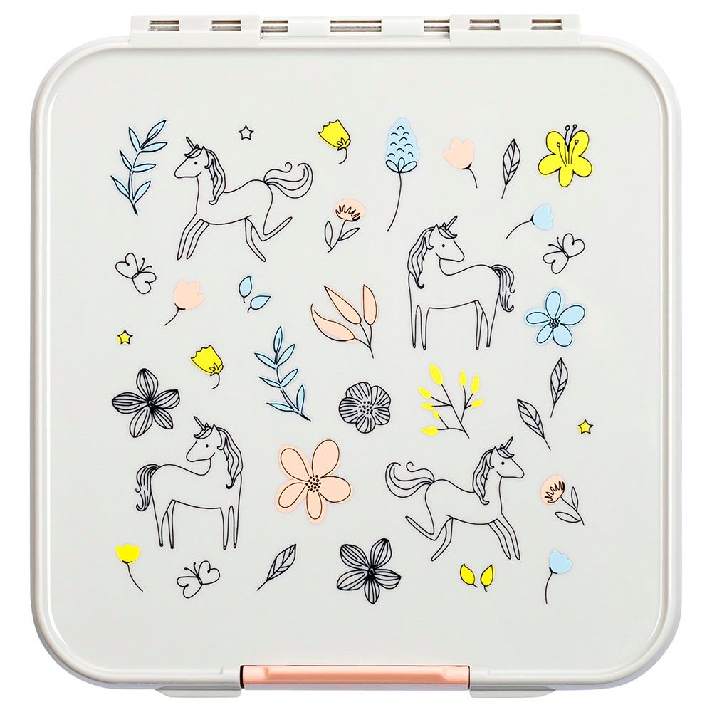 Montii - 3 Compartment Bento Box - Spring Unicorn