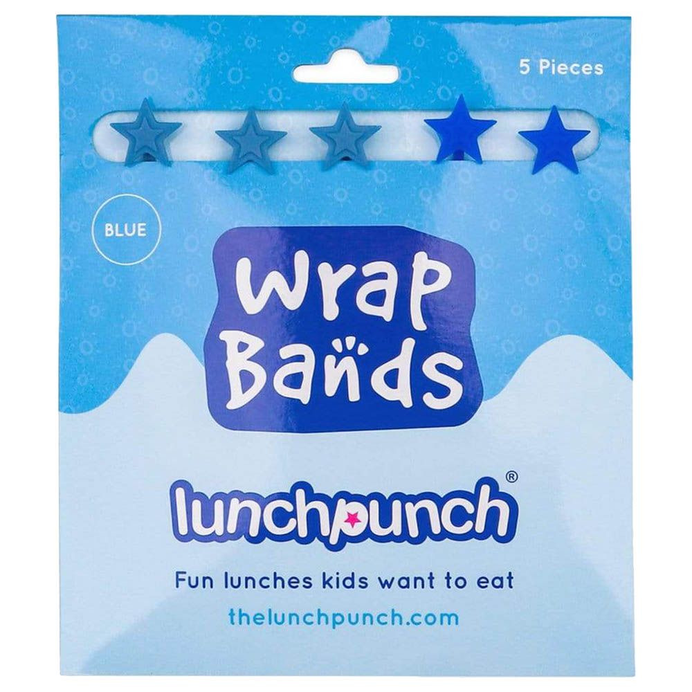 Lunch Punch - Silicone Wrap Bands - Blue