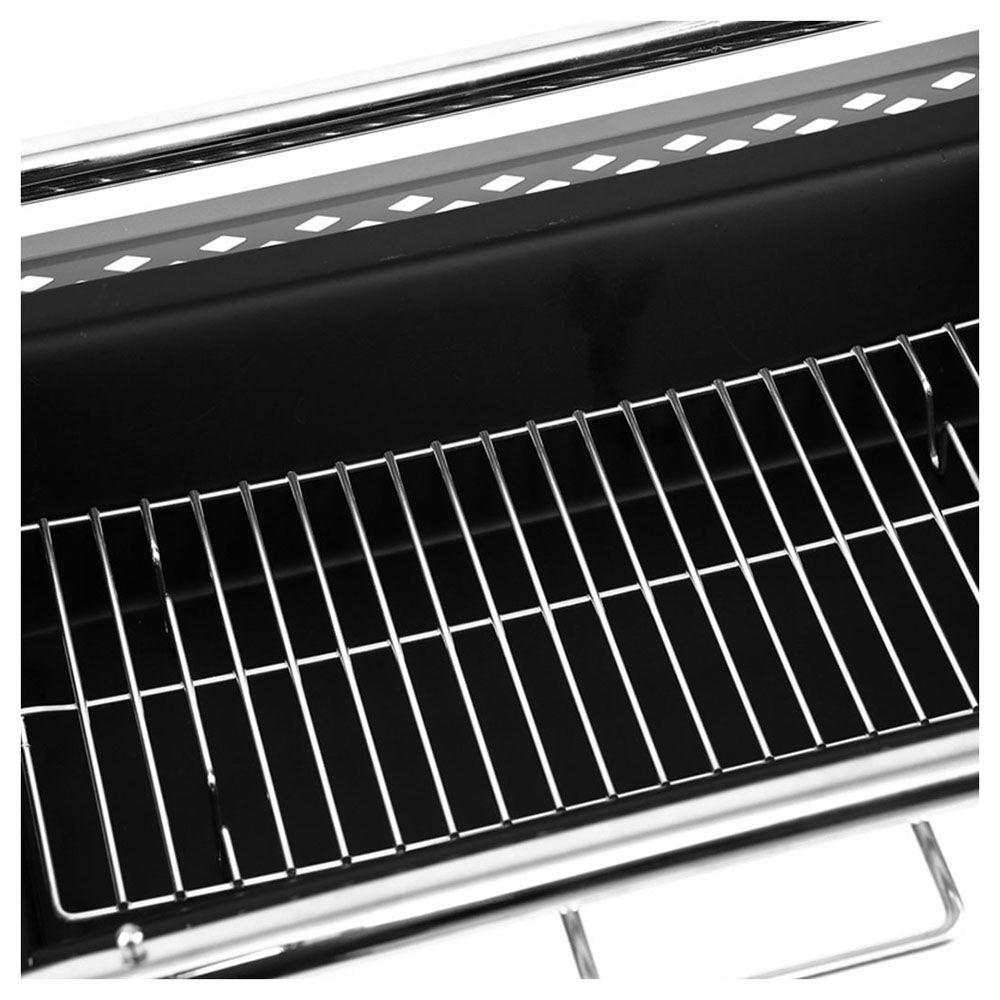 King Camp - Portable Charcoal Grill - Silver