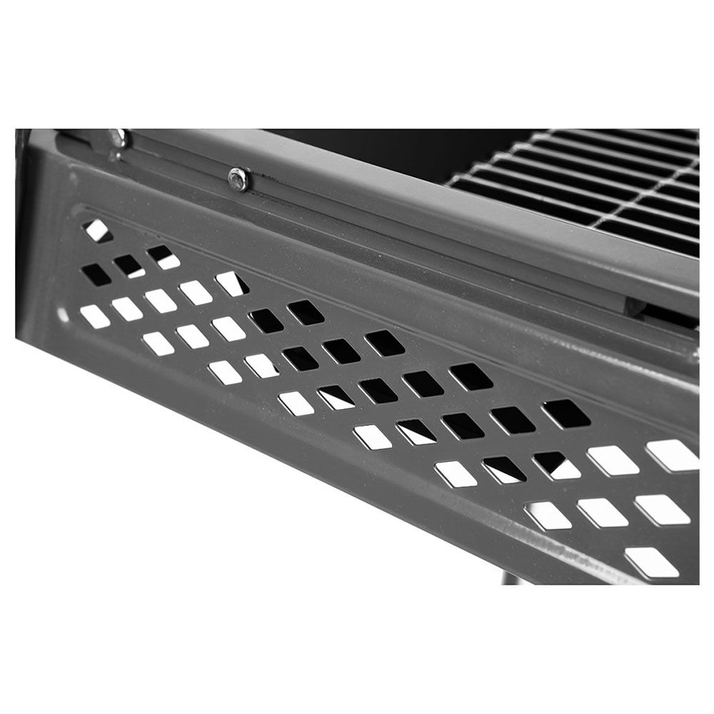 King Camp - Portable Charcoal Grill - Silver