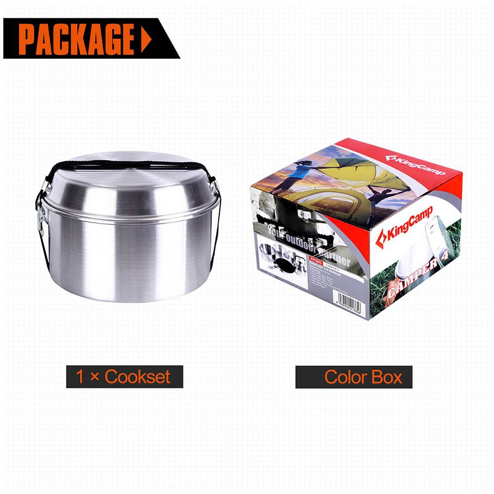 King Camp - Camper III Aluminum Camping Cookware Set