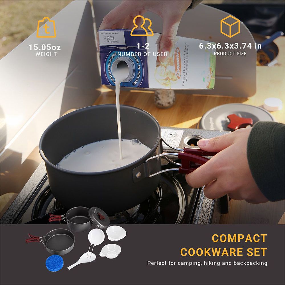 King Camp - Climber I - Hard-Anodized Cookware 7pc-Set