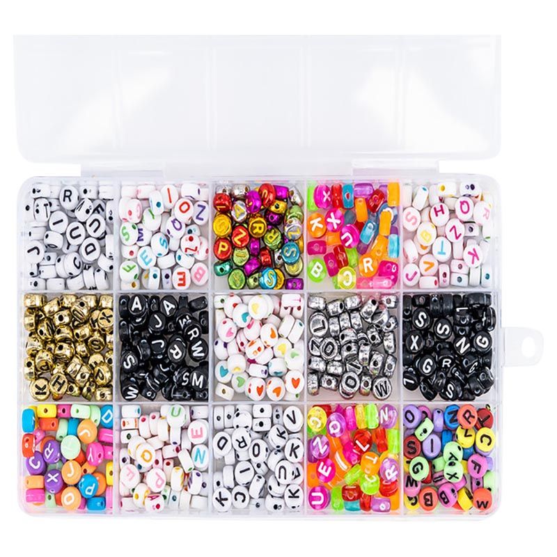 Family Center - English Beads w/ 2 Thread Rolls & Scissors 18-33-5468