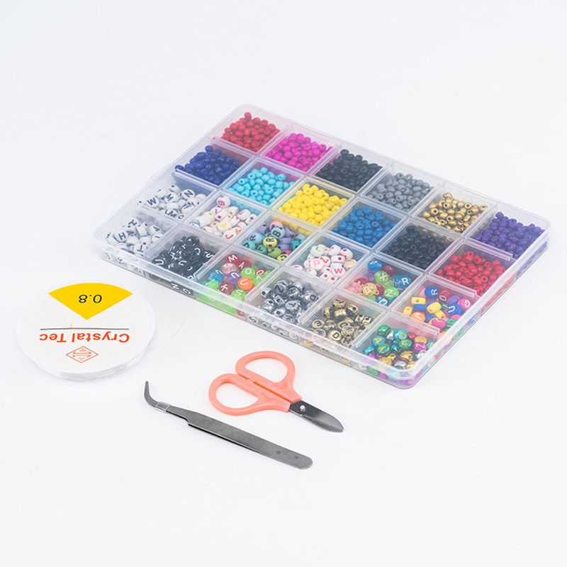 Family Center - English Beads w/ 2 Thread Rolls & Scissors 18-33-5469