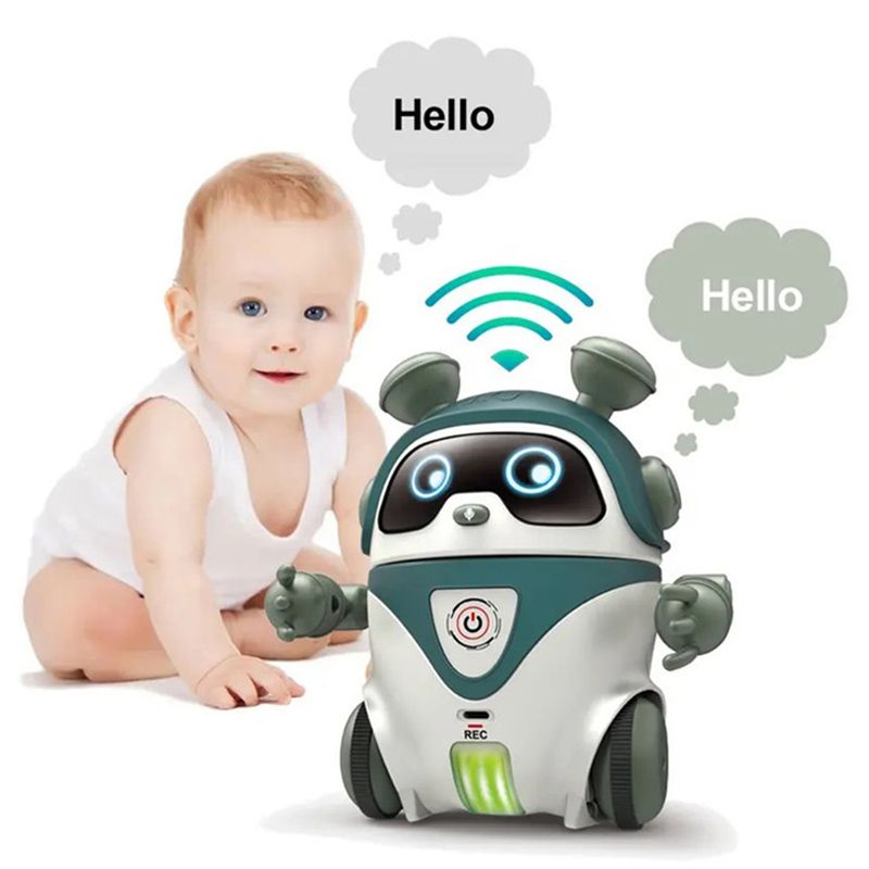 Family Center - Battery Operated Robot Intelligent Dialogue - Green