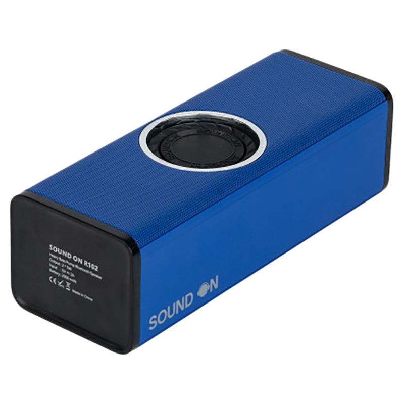 Sound On - 10W Dual Woofer Portable Bluetooth Speaker - Blue