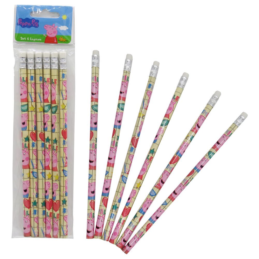 Peppa Pig - 6 Pencils Set