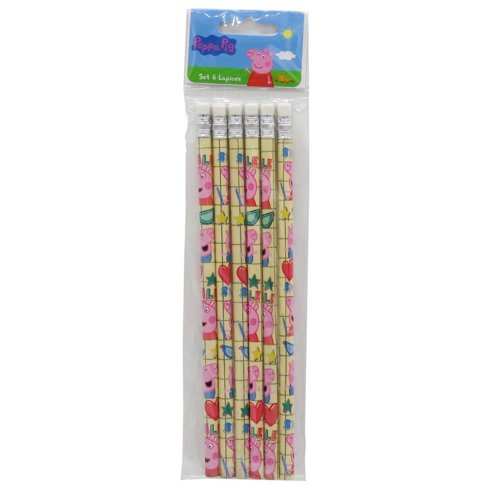 Peppa Pig - 6 Pencils Set