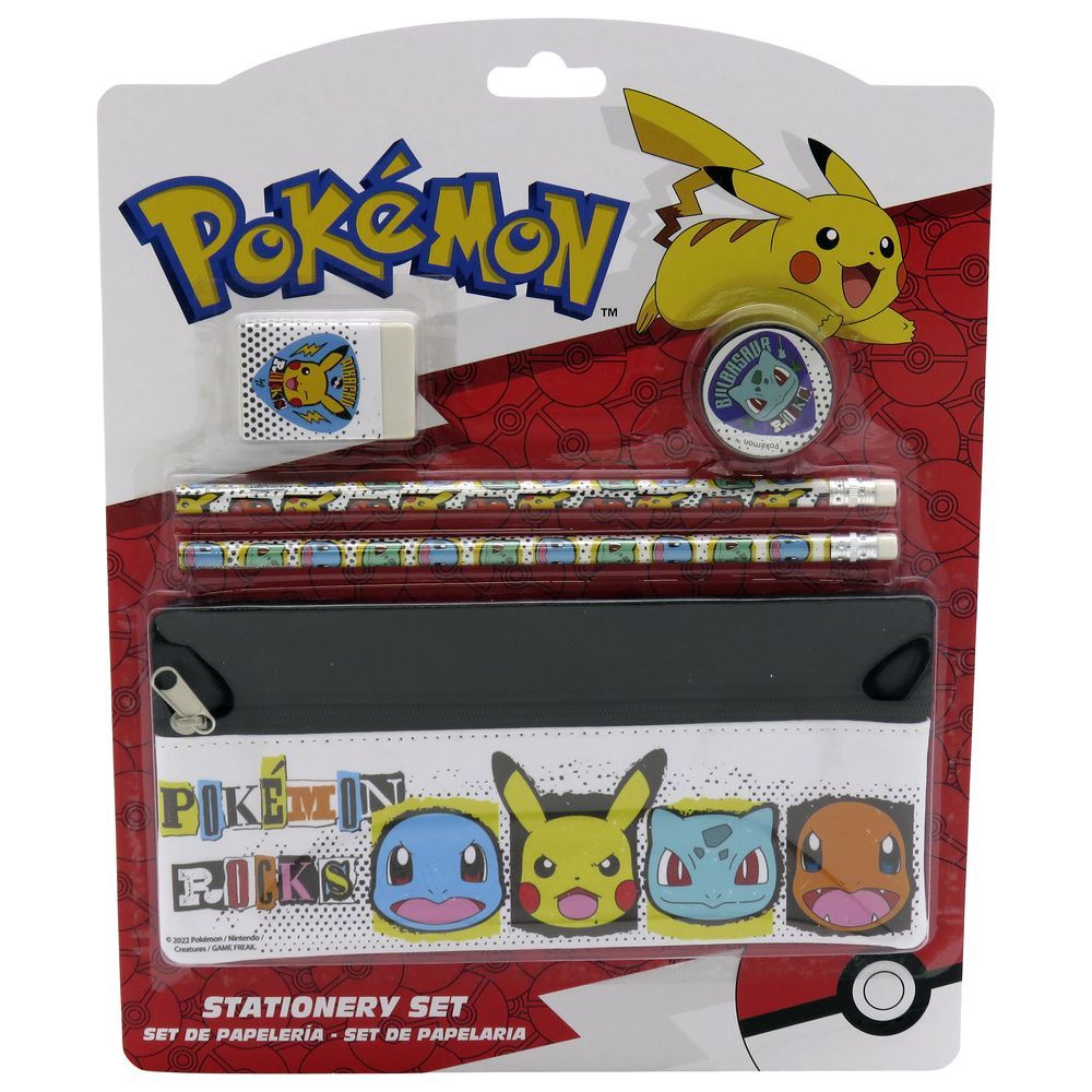 Pokemon - Stationery Set W/ Pencil Case