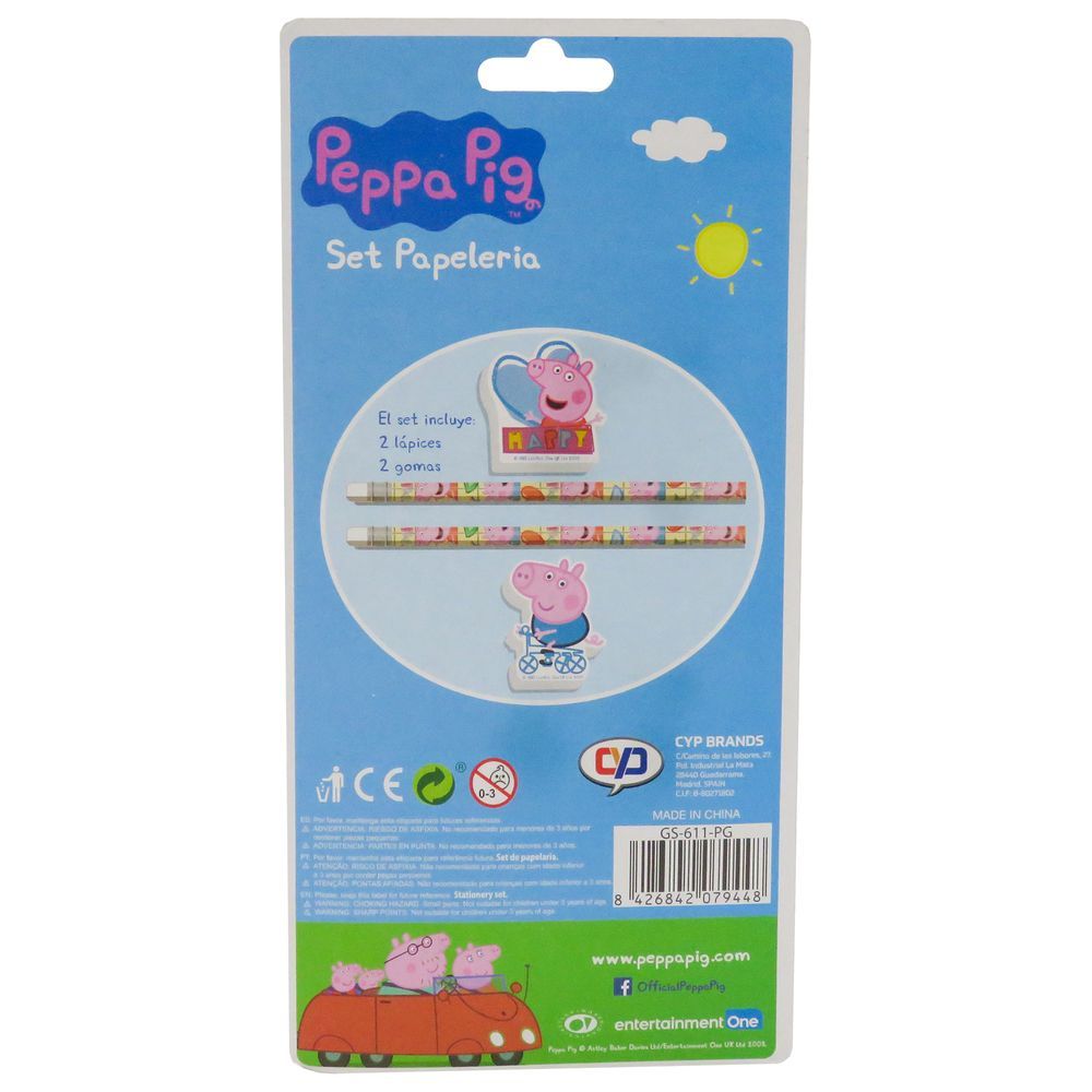 Peppa Pig - Stationery Set 4pcs