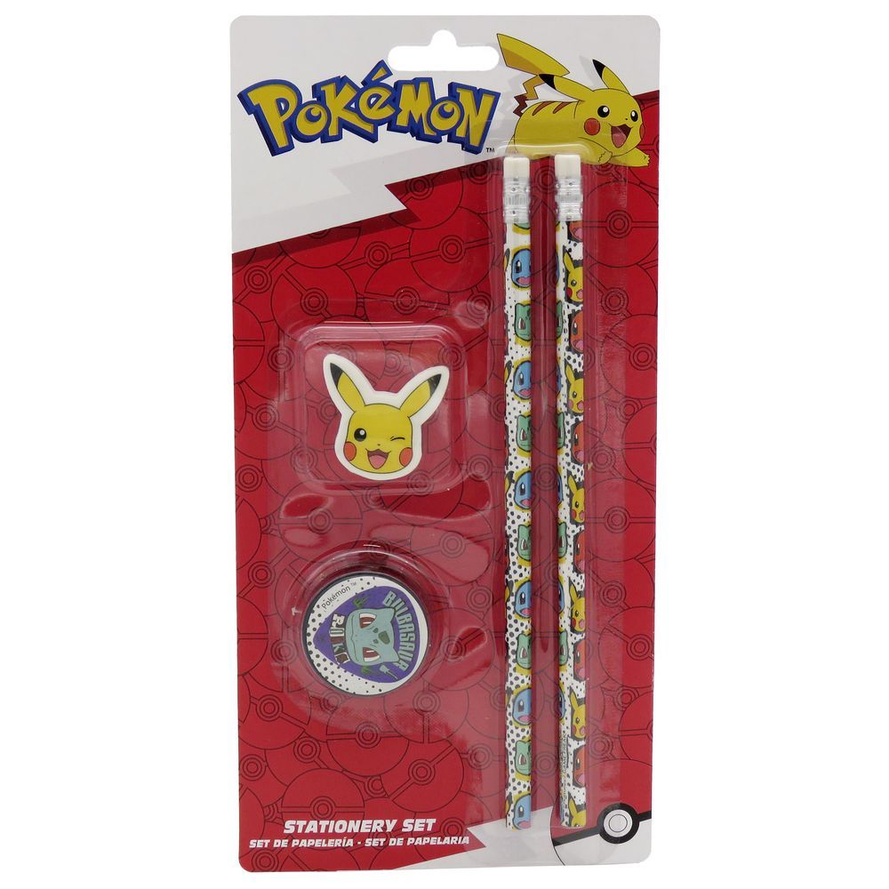 Pokemon - 4 Pcs Stationery Set