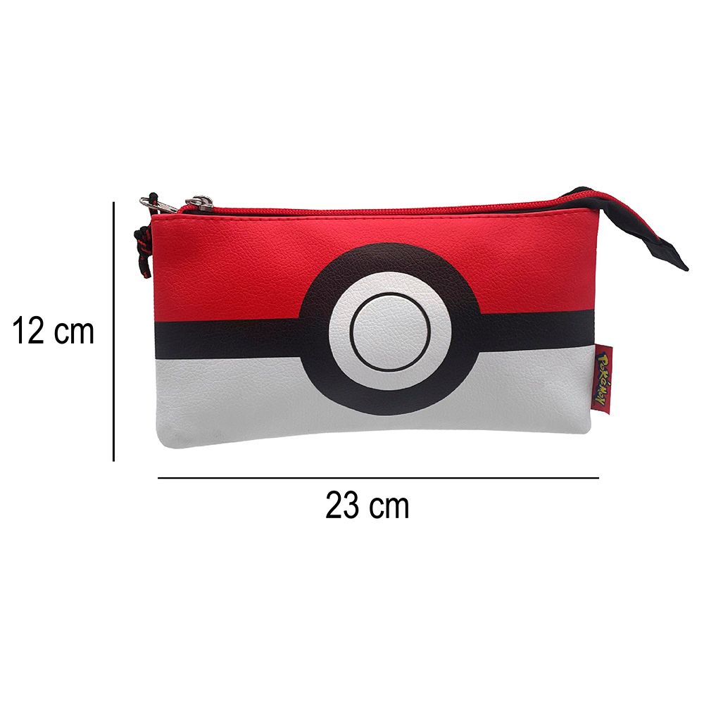 Pokemon - Pokeball Triple Pencil Case