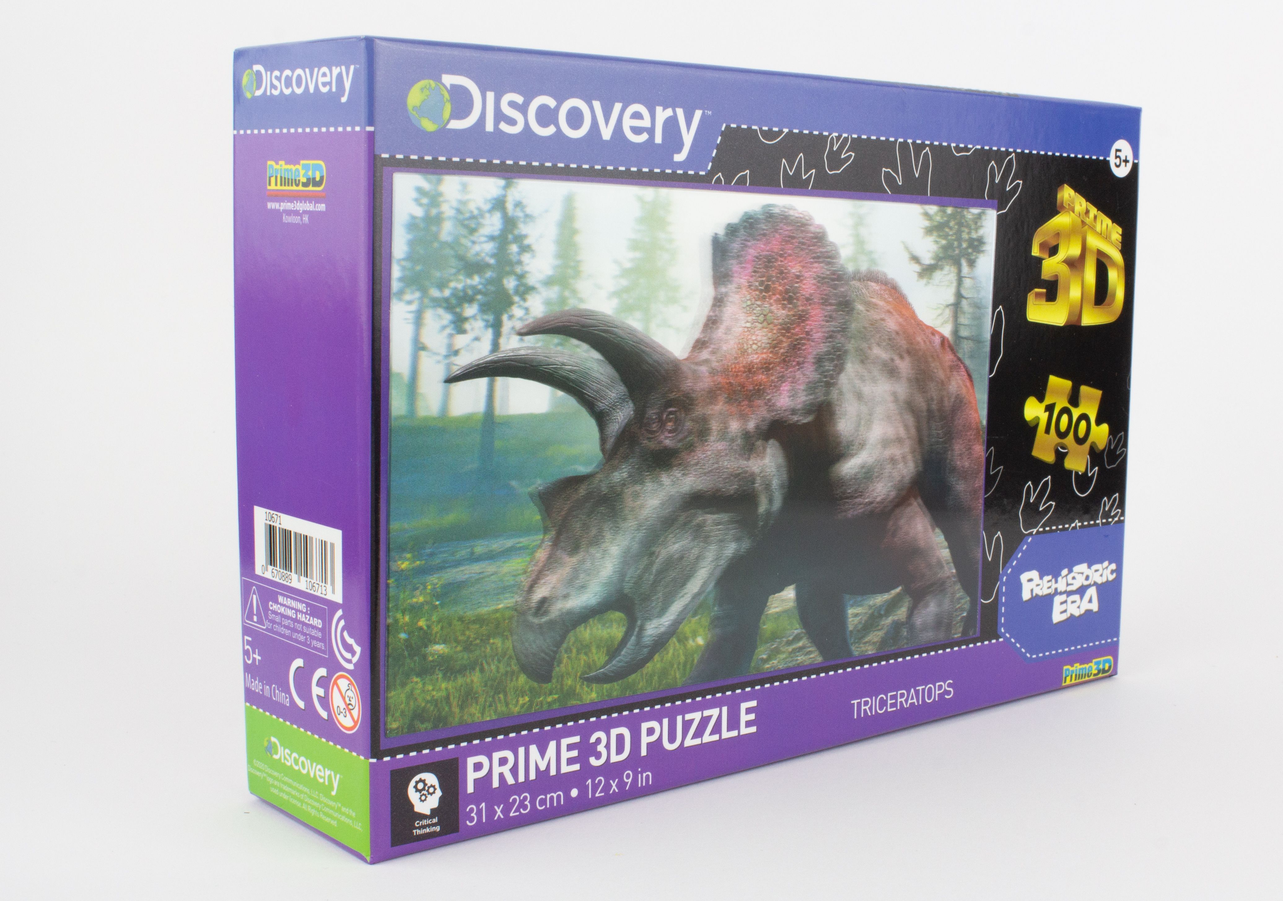 Prime3D - Triceratops 3D Puzzle - 100 Pcs