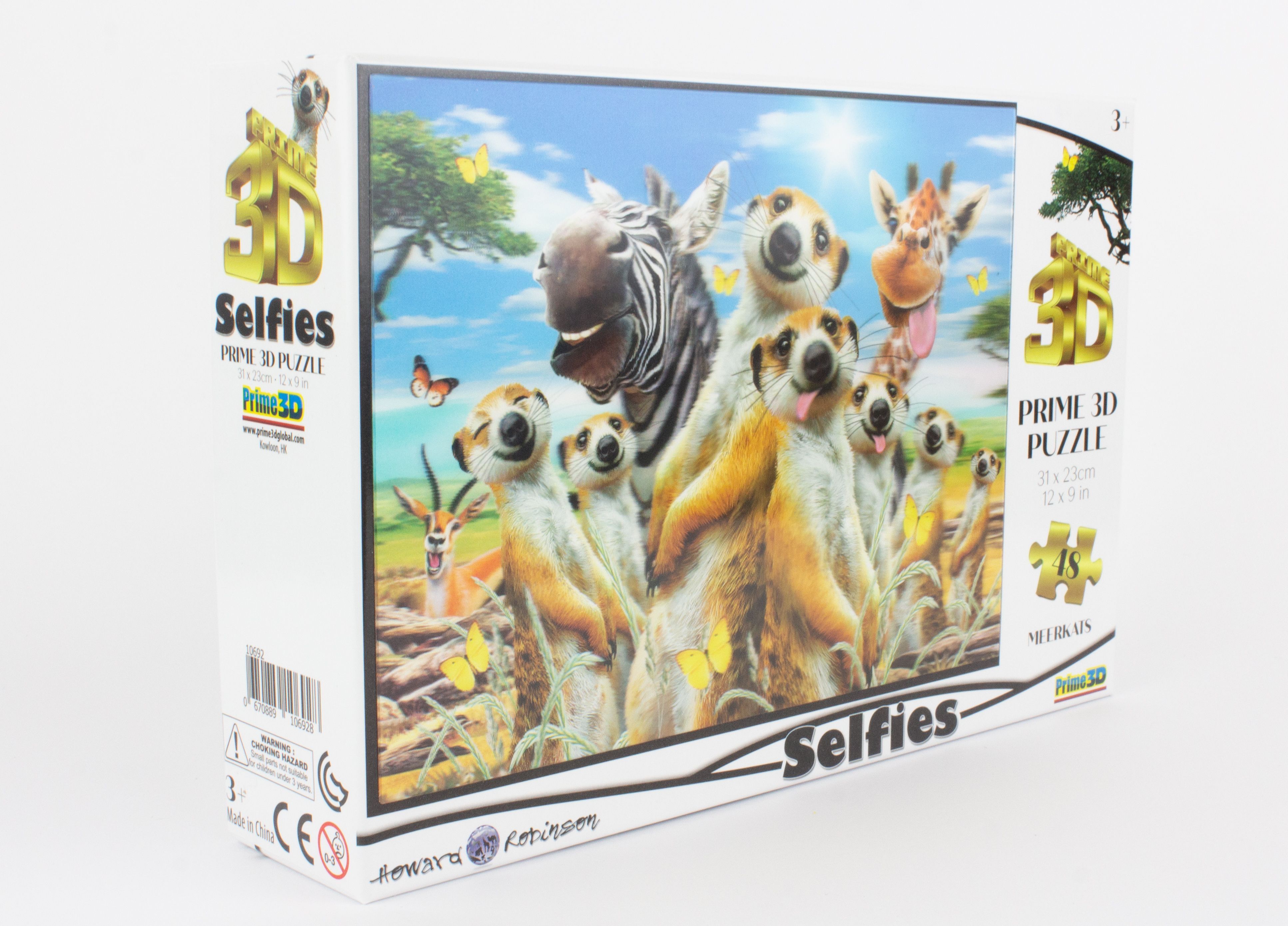 Prime3D - Meerkat Selfie 3D Puzzle - 48 Pcs