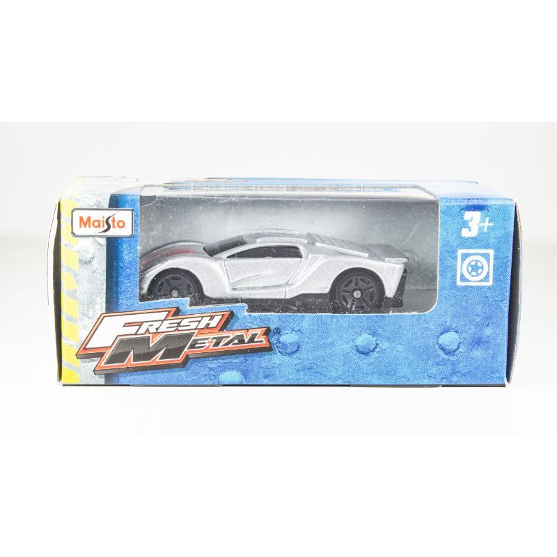 Maisto Fresh Metal - Diecast Car 3" - Silver Race Car