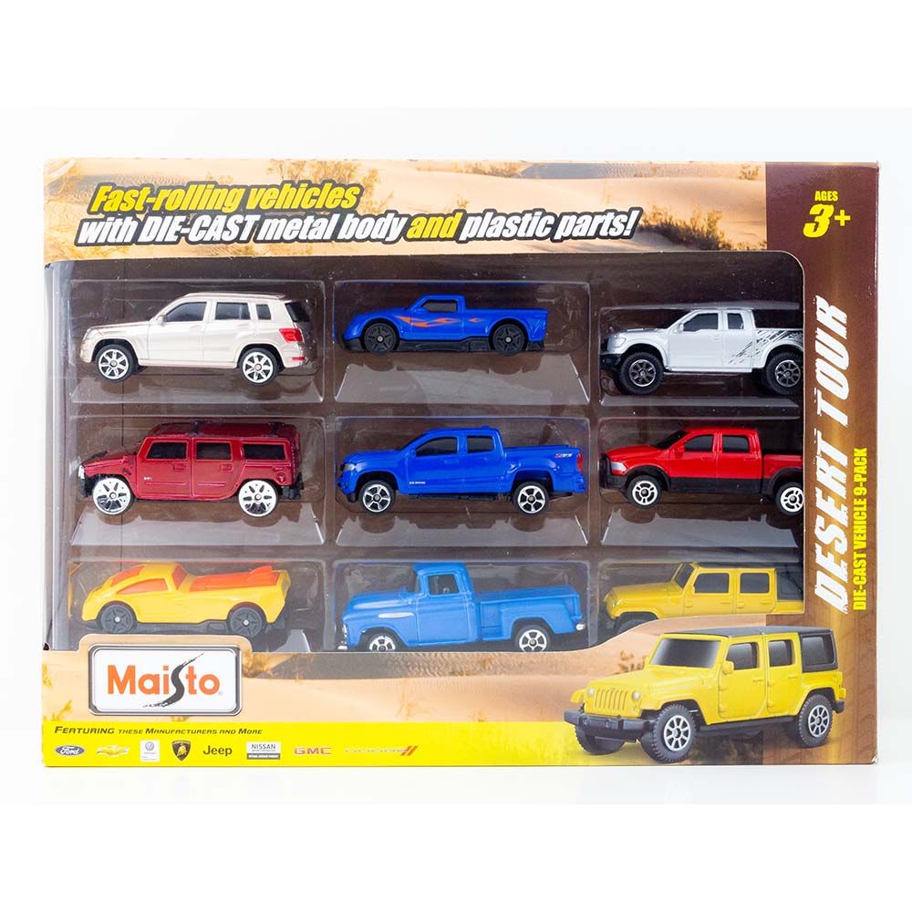 Maisto - Die Cast Desert Tour - Pack of 9