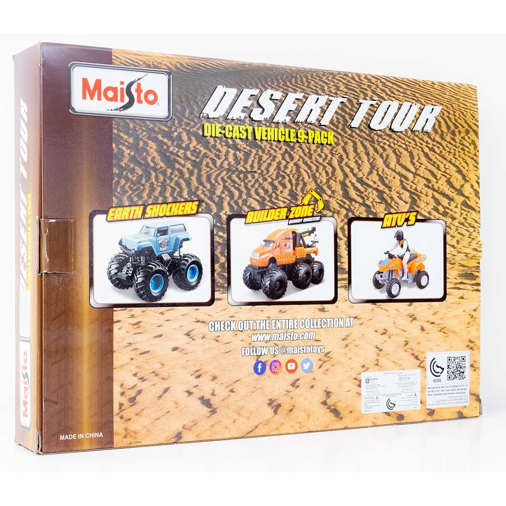 Maisto - Die Cast Desert Tour - Pack of 9