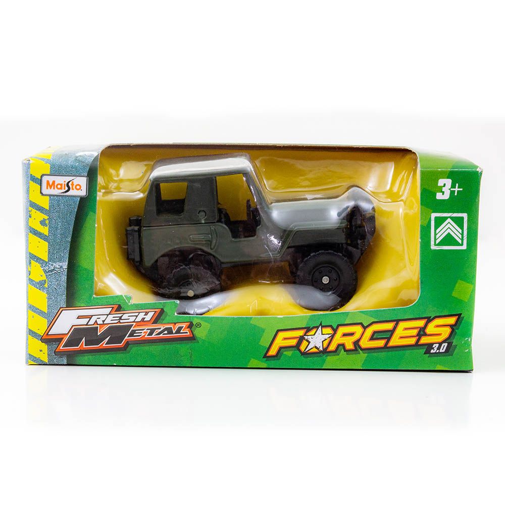 Maisto - Fresh Forces Vehicles Military Jeep - Green