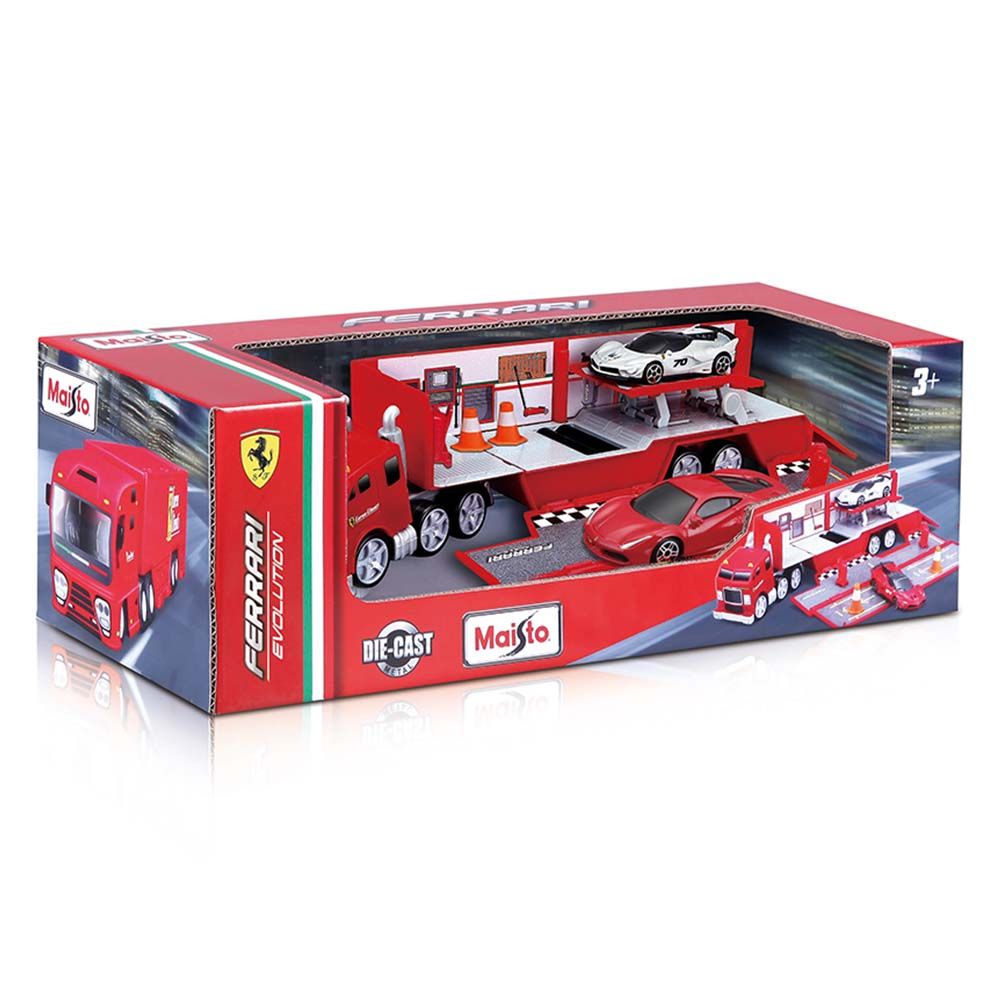 Maisto - Fresh Metal Ferrari Evolution Hauler - Red