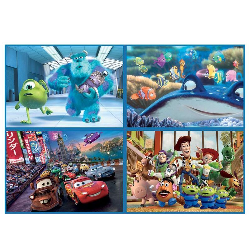 Educa - Set of 4 Disney Pixar Puzzles 50, 80, 100 & 150Pcs