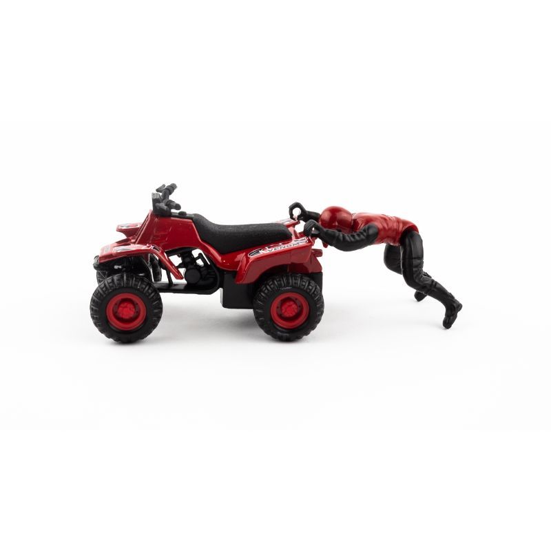 Maisto - 8cm Pullback Powered ATV - Black & Red