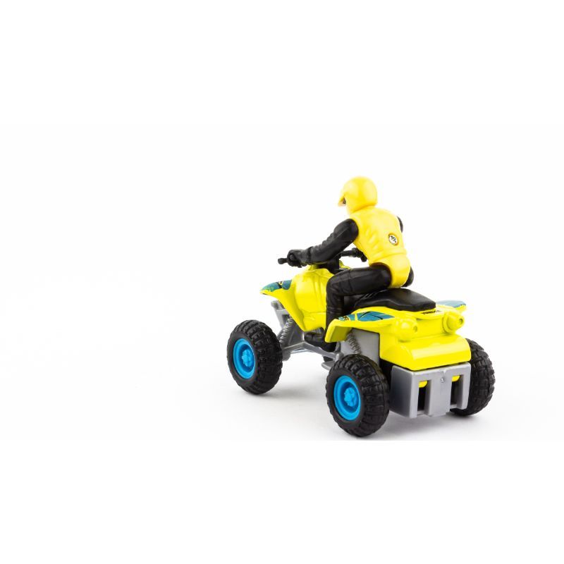 Maisto - 8cm Pullback Powered ATV - Black, Grey & Yellow