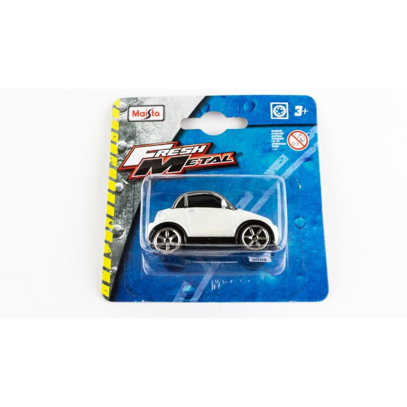 Maisto - 3" Vehicle Mini Cooper Car - Black & Milky White