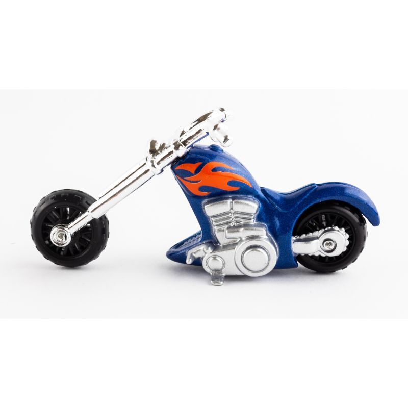 Maisto - 3" Vehicle - Chopper Bike - Blue