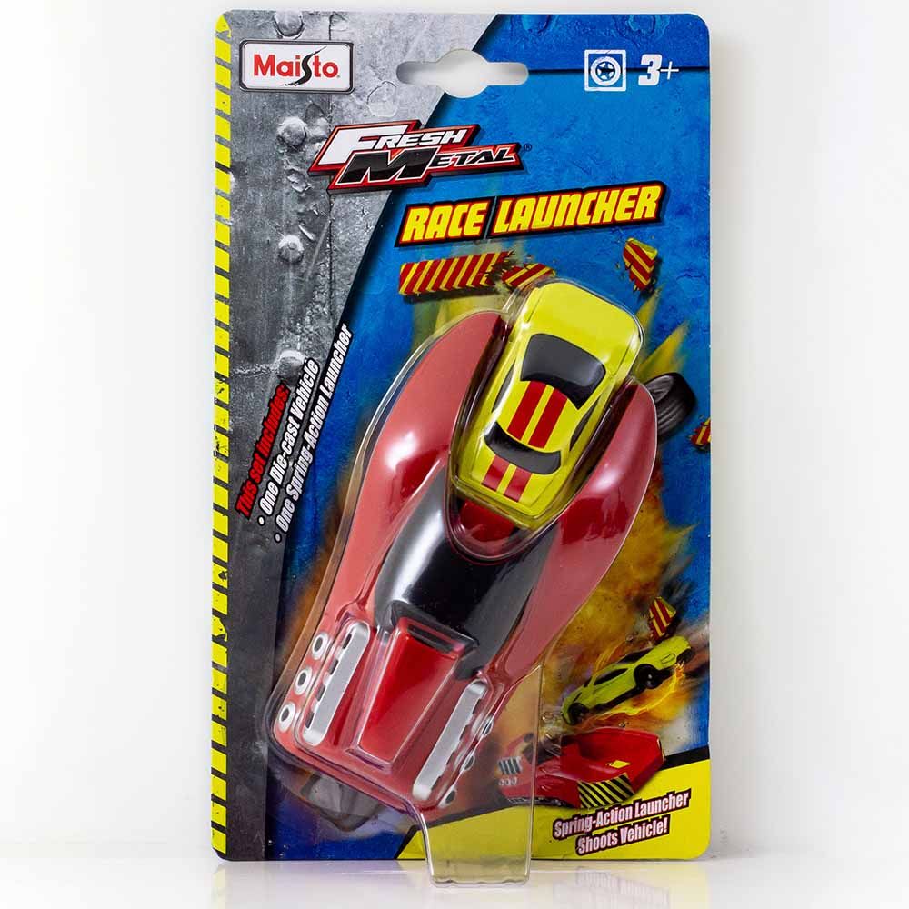 Maisto - Race Launcher - Red/Yellow