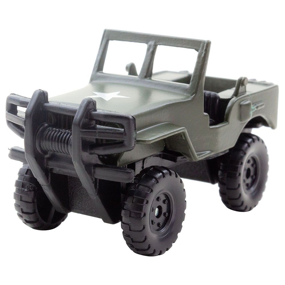 Maisto - Free Wheel Us Army Jeep - Green