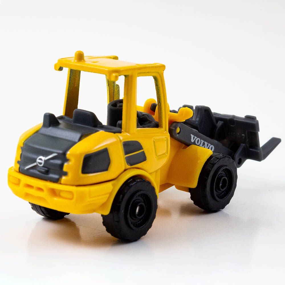 Maisto - Volvo Blister Pack Fork Lift Truck - Yellow