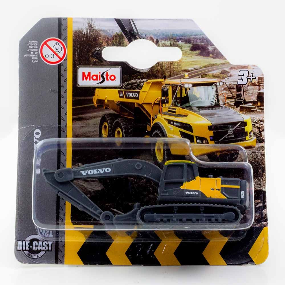 Maisto - Volvo Blister Pack Excavator - Grey