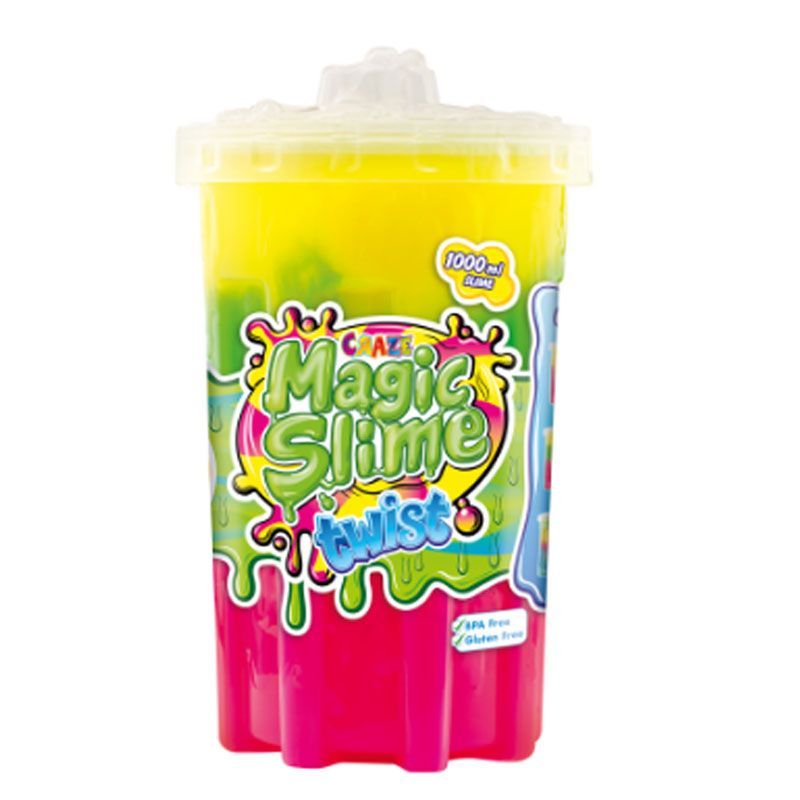 Craze Magic Slime - Twist - Yellow Green Pink