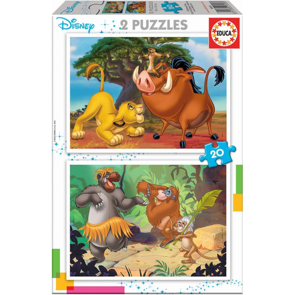 Educa Puzzles - 2X20 Disney Animals