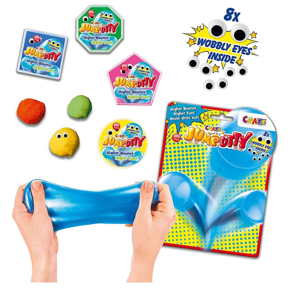 Craze Jumputty - Jumping Putty - 4pcs