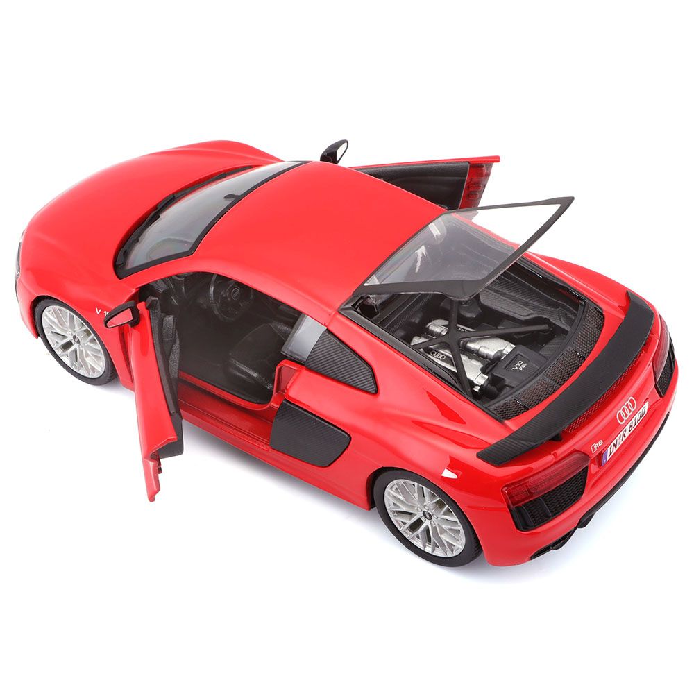 Maisto - 1:24 Scale Audi R8 V10 Plus Car - Red