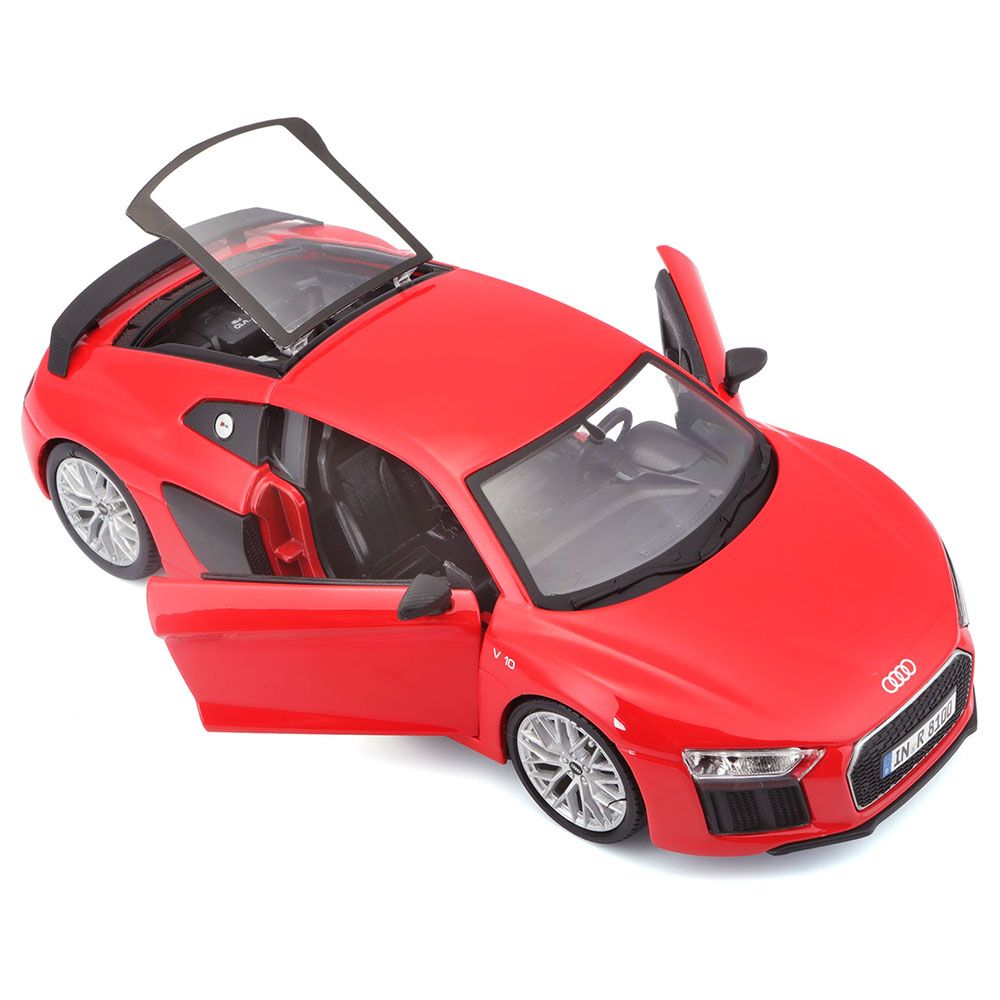 Maisto - 1:24 Scale Audi R8 V10 Plus Car - Red