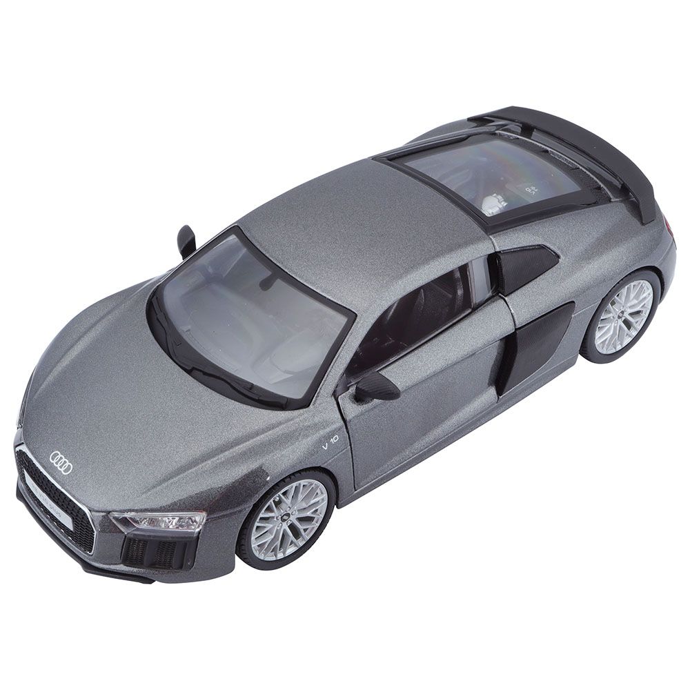 Maisto - 1:24 Scale Audi R8 V10 Plus Car - Dark Grey