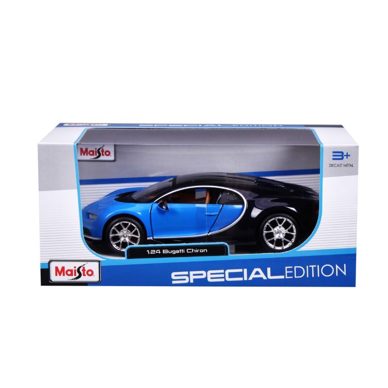 Maisto 1:24 Special Edition Bugatti Chiron - Blue & Black