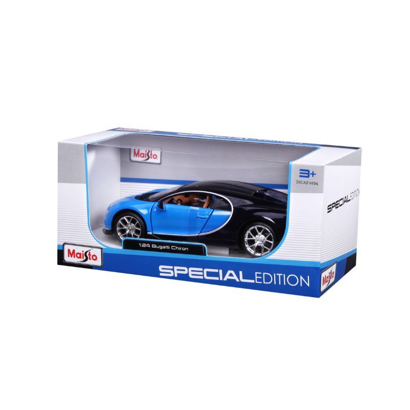 Maisto 1:24 Special Edition Bugatti Chiron - Blue & Black