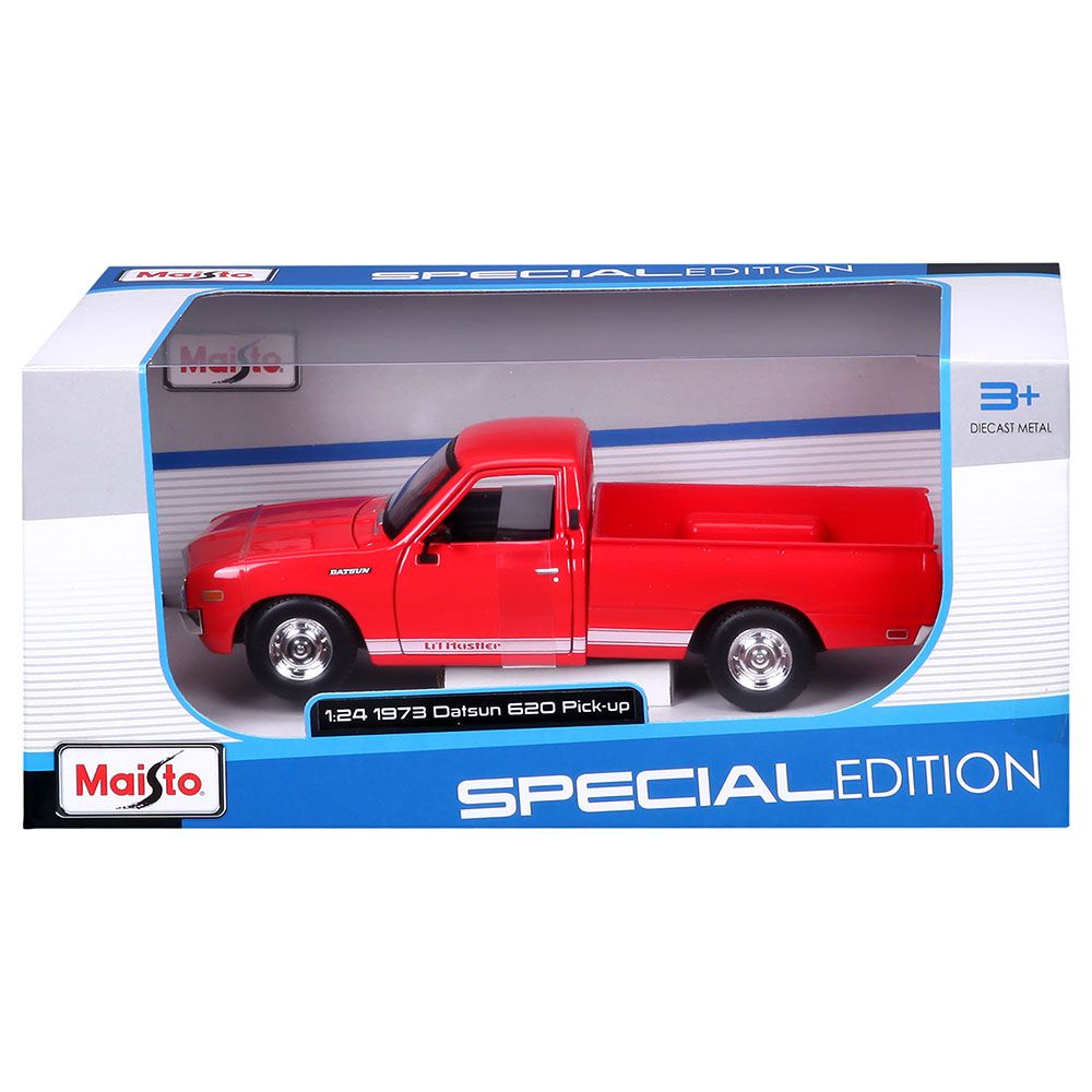 Maisto - 1:24 Scale 1973 Datsun 620 Pick up Truck - Red