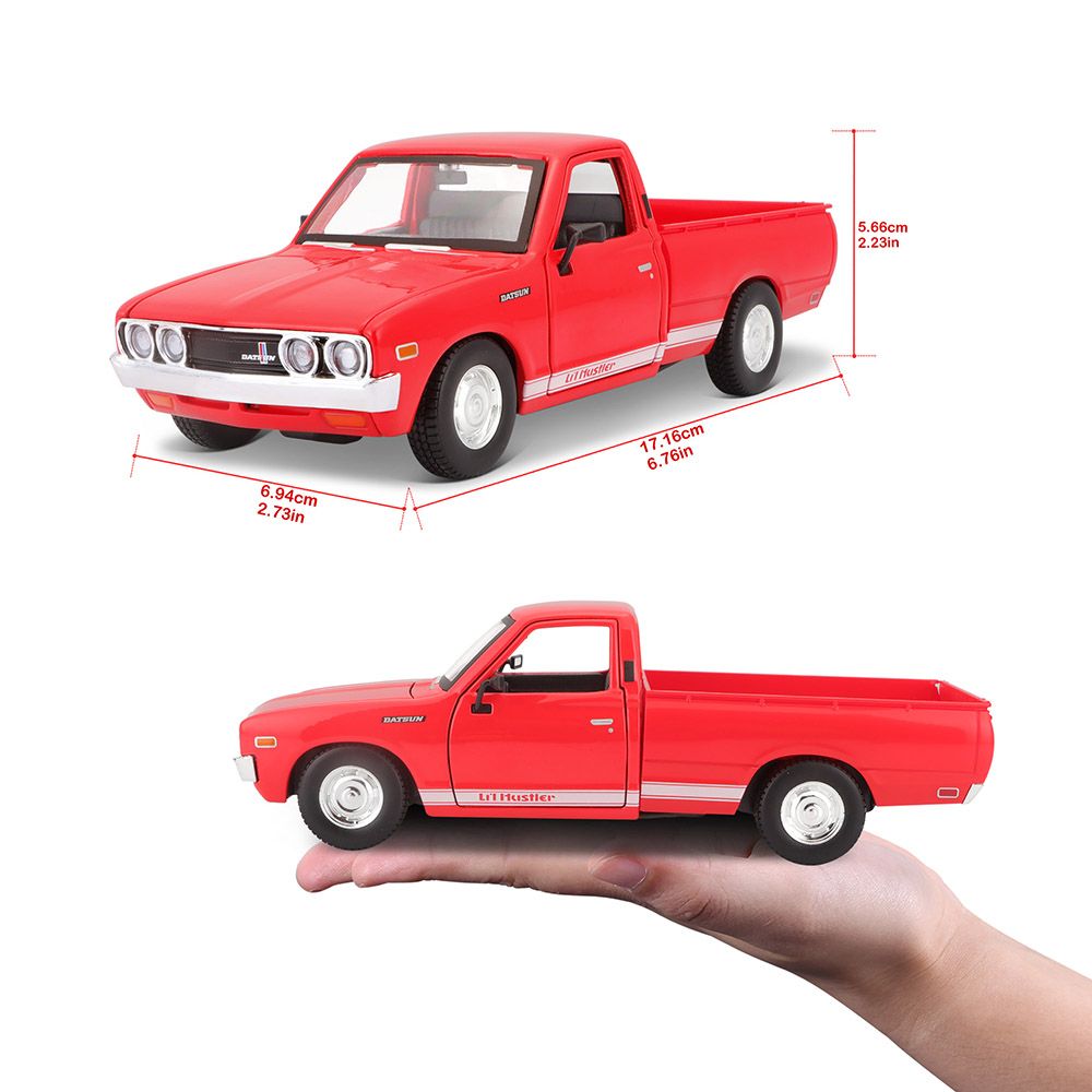 Maisto - 1:24 Scale 1973 Datsun 620 Pick up Truck - Red