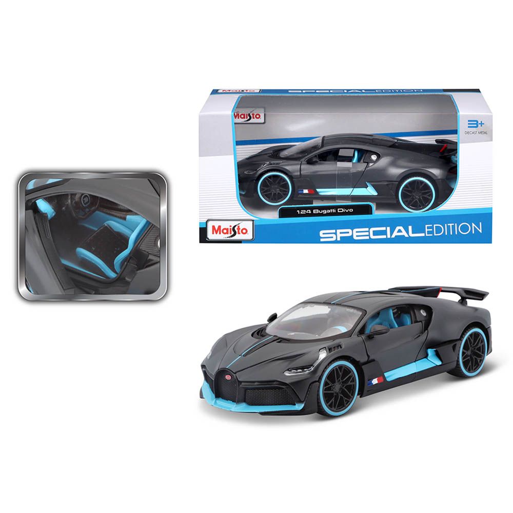 Maisto - 1:24 Scale Special Edition Bugatti Divo - Black