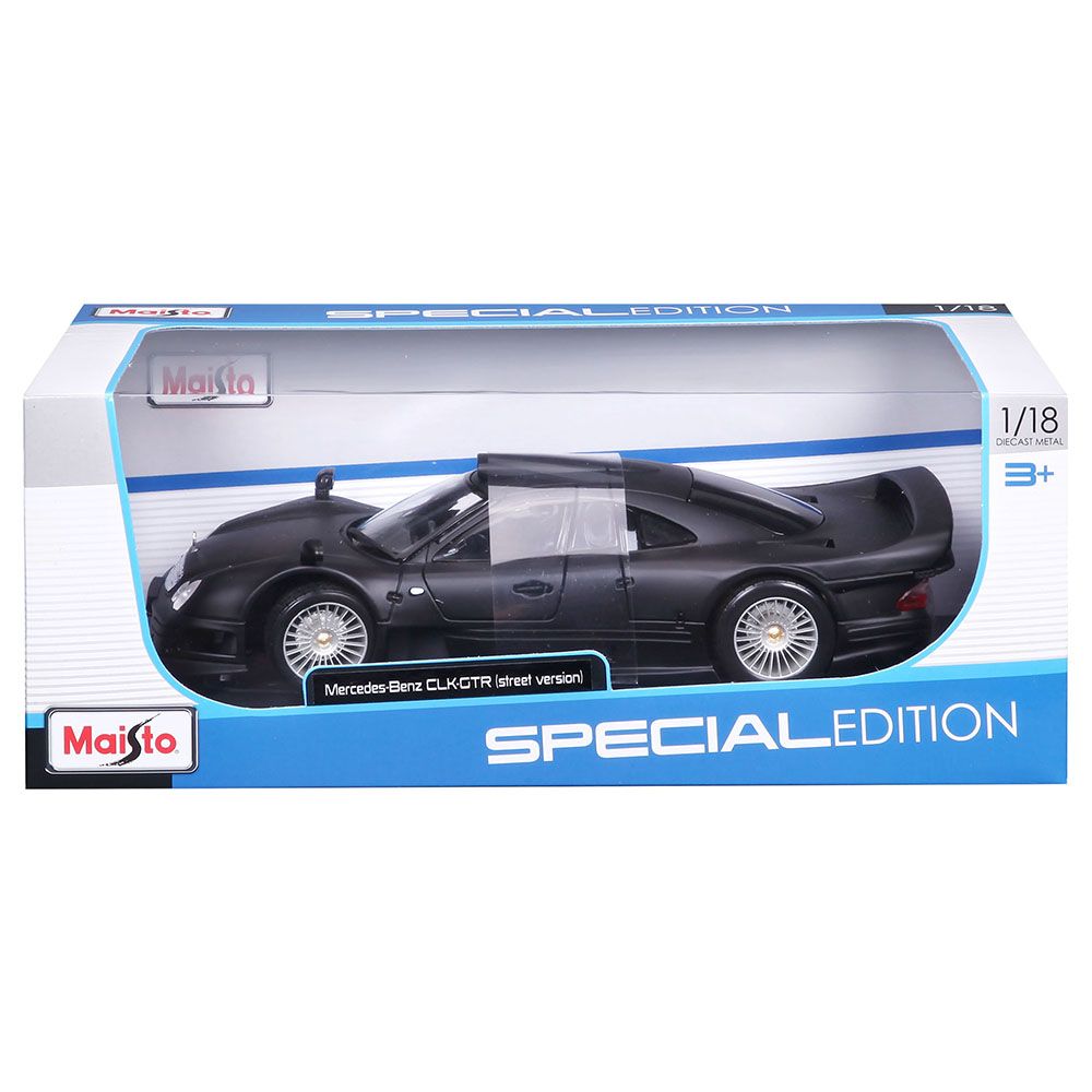 Maisto - 1:18 Scale Mercedes CLK GTR Street Version - Black