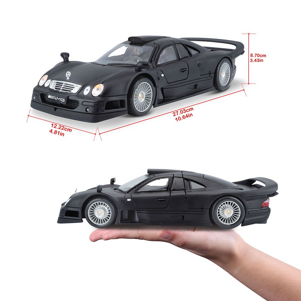 Maisto - 1:18 Scale Mercedes CLK GTR Street Version - Black