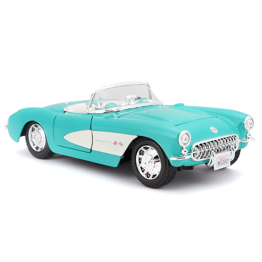 Maisto - 1:24 Scale 1957 Chevrolet Corvette Car - Green