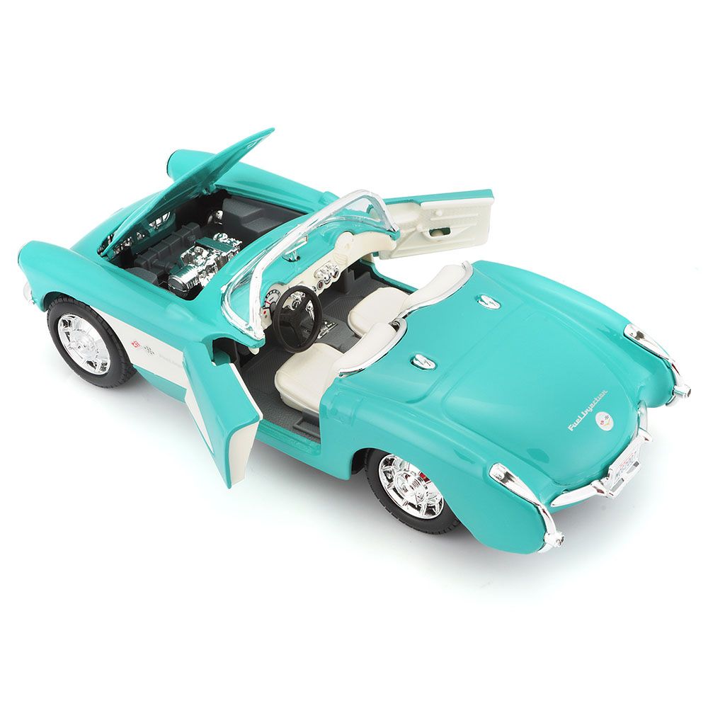 Maisto - 1:24 Scale 1957 Chevrolet Corvette Car - Green