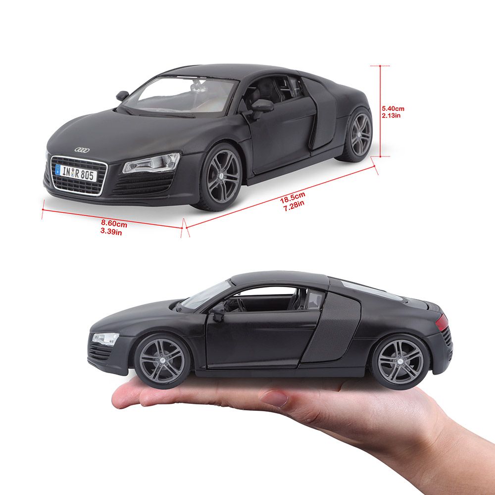 Maisto - 1:24 Scale - Special Edition Audi R8 - Black