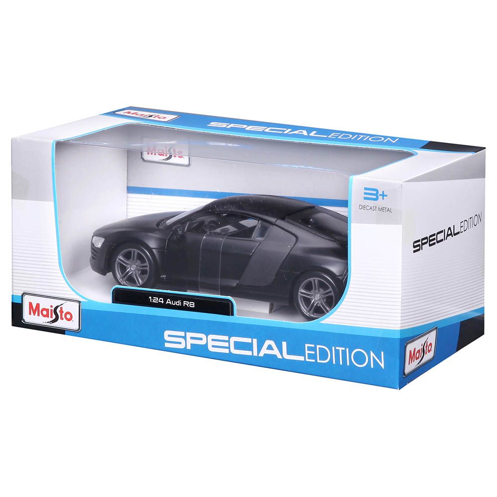 Maisto - 1:24 Scale - Special Edition Audi R8 - Black